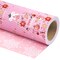 Reversible Pink Christmas Wrapping Paper - Mini Roll - 17 Inch x 33 Feet - Pink Christmas Tree Wrapping Paper and Snowflake Design for Holiday, Party Celebration
